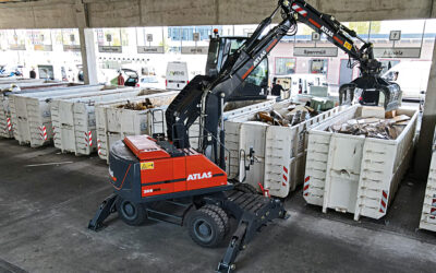 ATLAS will present their 100 % battery-powered industrial material handling machine 200MH accu in action at IFAT 2024